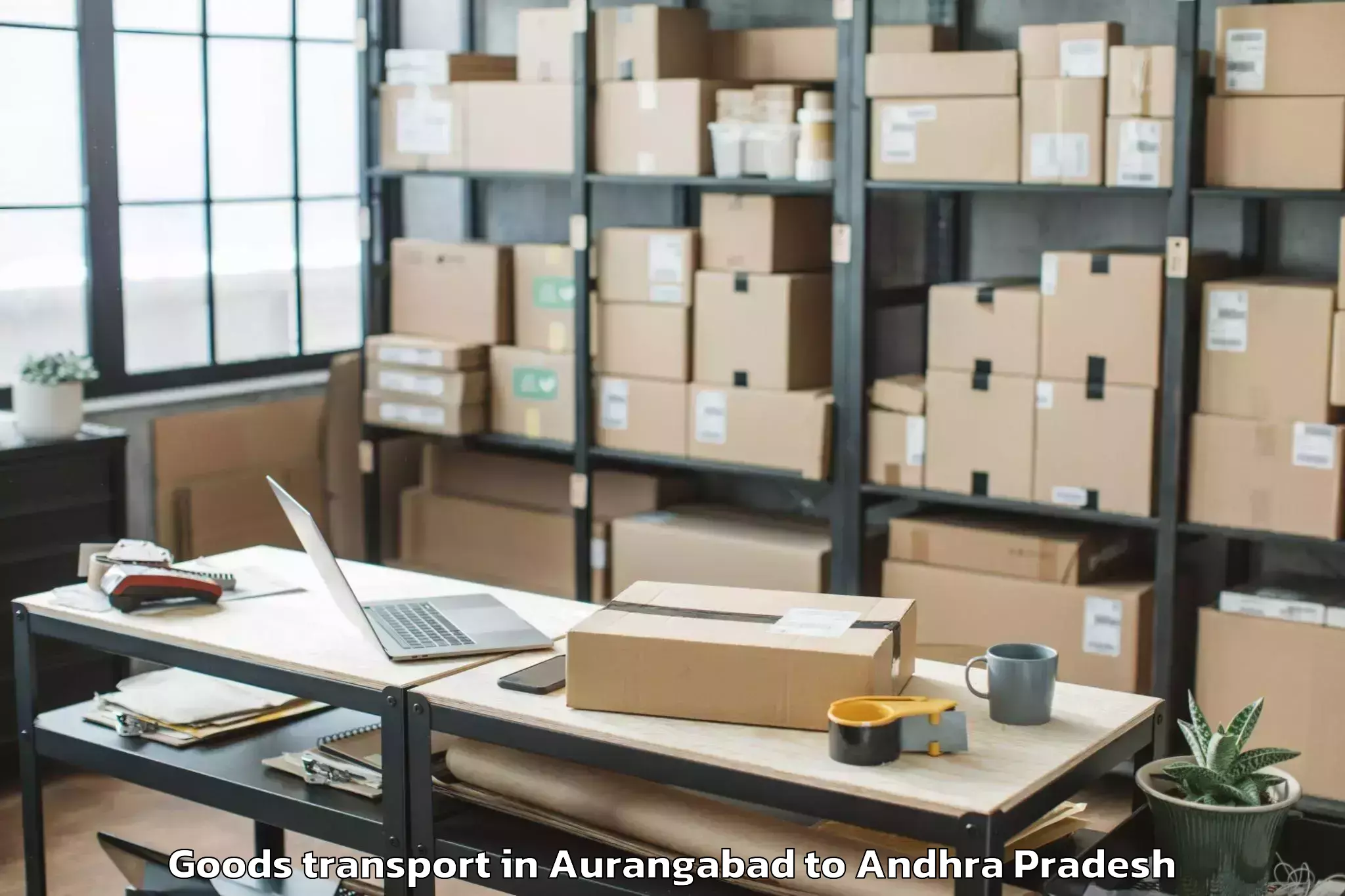 Leading Aurangabad to Nuzividu Goods Transport Provider